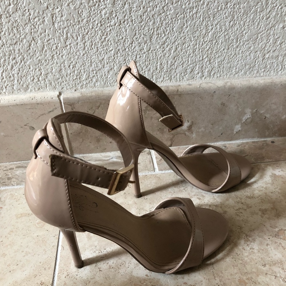 Nude Heels with Ankel Strap
